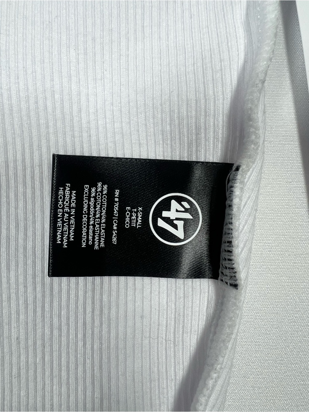 ‘47 Brand Women’s Mariners Cropped Team Ribbed Tank - Picture 6 of 6